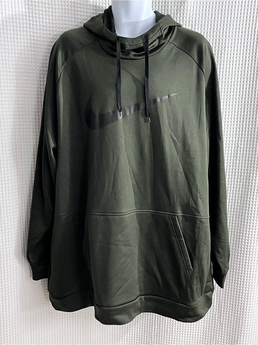 Nike Olive Green Hoodie with Black Swoosh Graphic size 4XL (NWT.(